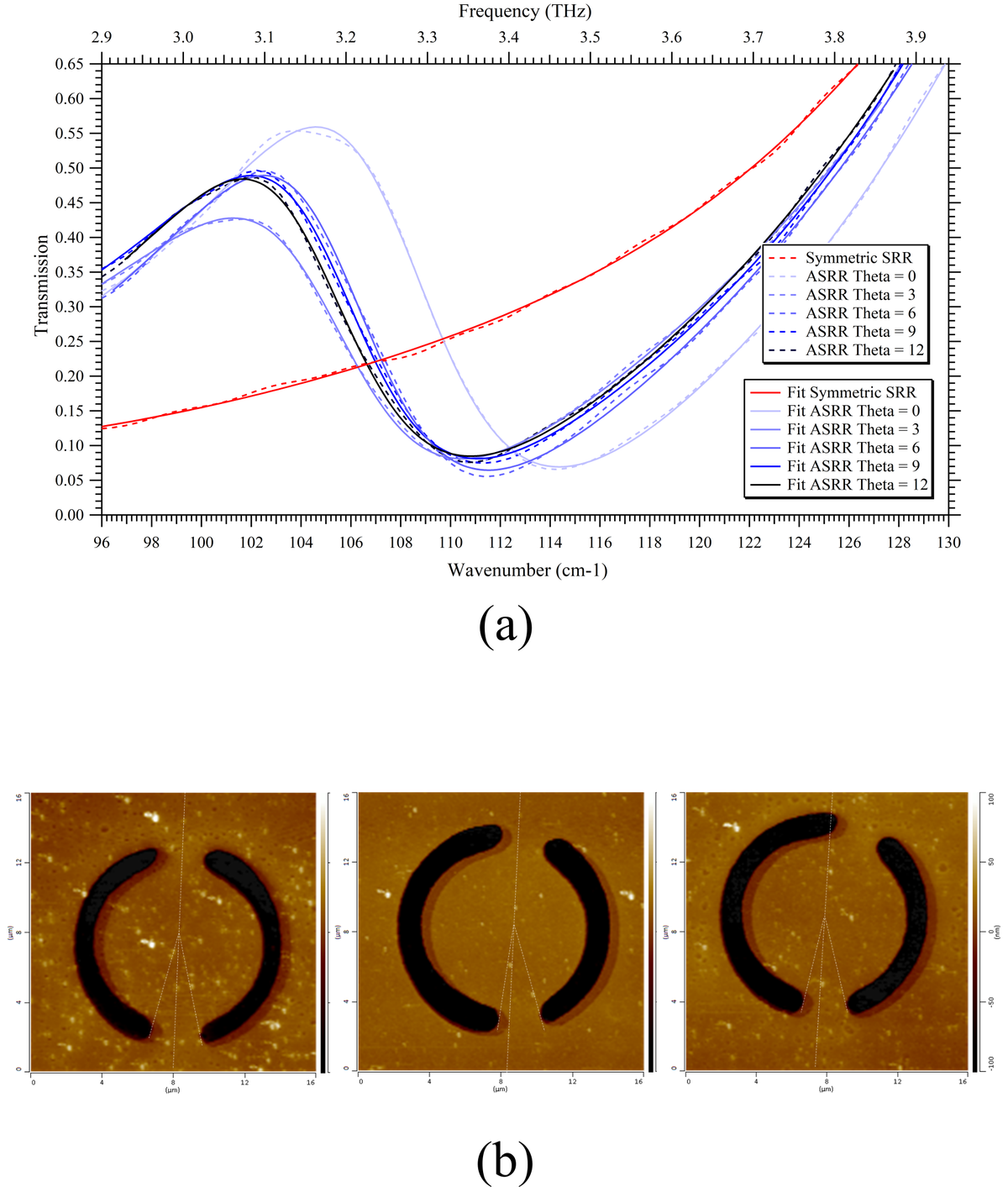 Terahertz metamaterial sensors based on asymmetric Split Ring Resonators for biosensing